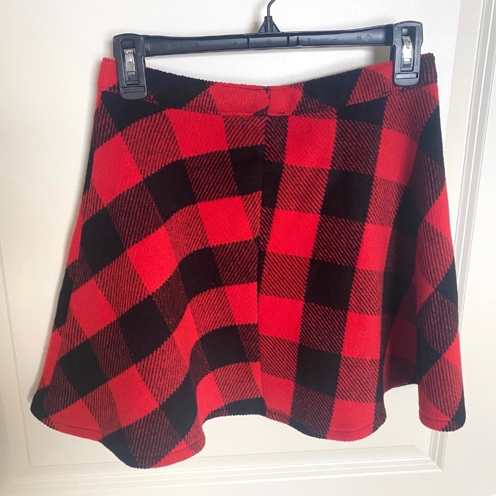 Buffalo Plaid Mini Skirt - Small (NWOT)